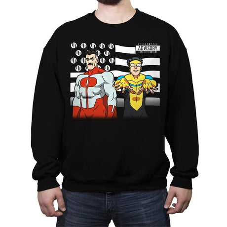 Viltrumonia - Crew Neck Sweatshirt Crew Neck Sweatshirt RIPT Apparel Small / Black