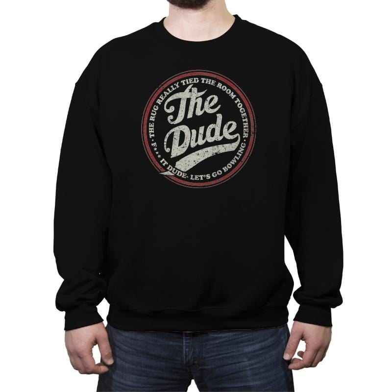 Vintage Dude - Crew Neck Sweatshirt Crew Neck Sweatshirt RIPT Apparel Small / Black