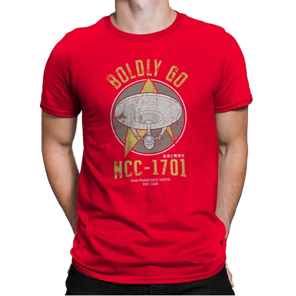 Vintage Explorers - Mens Premium T-Shirts RIPT Apparel Small / Red