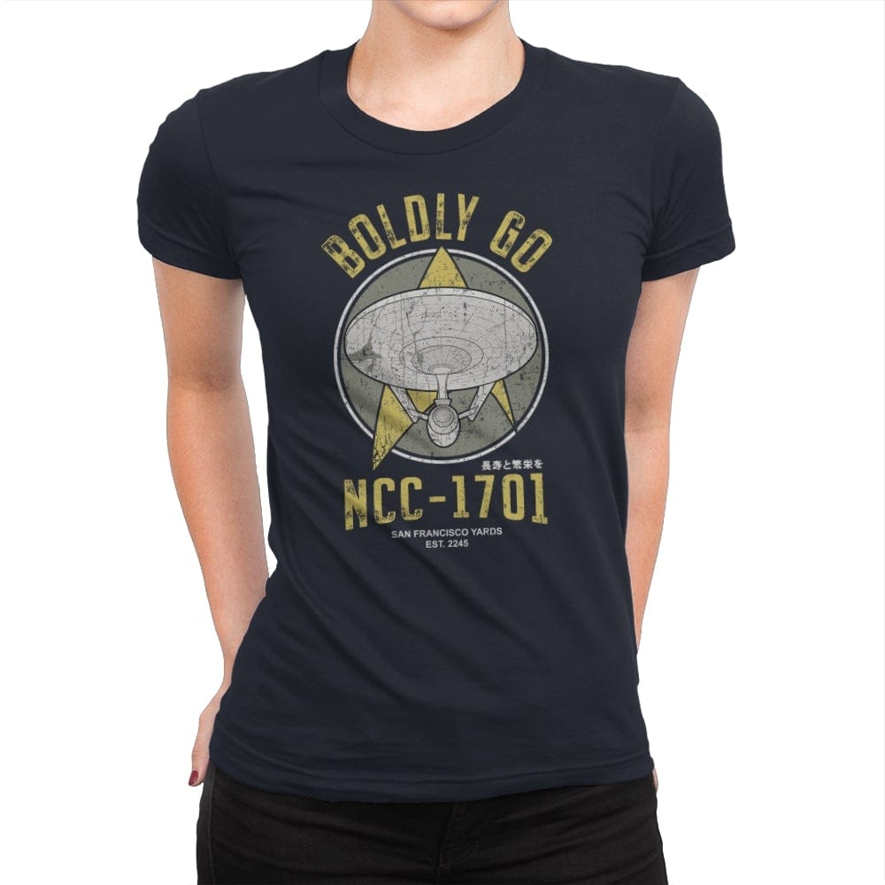 Vintage Explorers - Womens Premium T-Shirts RIPT Apparel Small / Midnight Navy