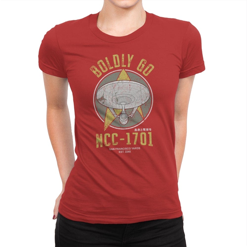 Vintage Explorers - Womens Premium T-Shirts RIPT Apparel Small / Red