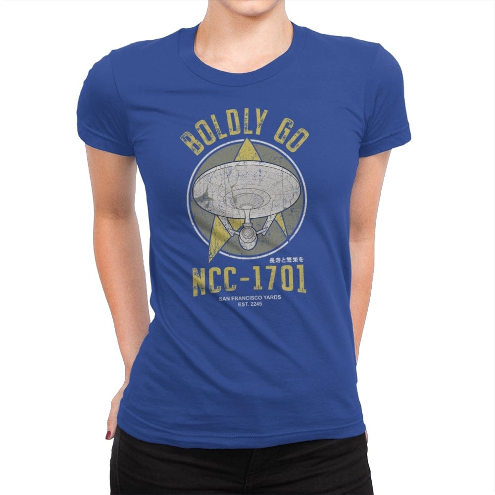 Vintage Explorers - Womens Premium T-Shirts RIPT Apparel Small / Royal