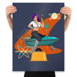 Vintage Future Pin Up - Prints Posters RIPT Apparel 18x24 / Navy
