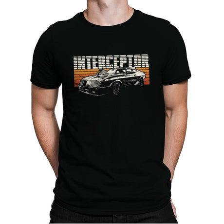 Vintage Interceptor - Mens Premium T-Shirts RIPT Apparel Small / Black