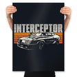 Vintage Interceptor - Prints Posters RIPT Apparel 18x24 / Black