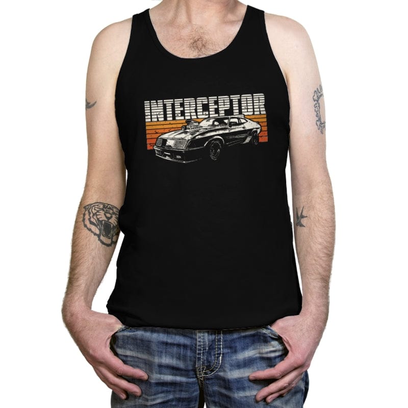 Vintage Interceptor - Tanktop Tanktop RIPT Apparel X-Small / Black