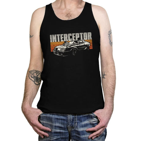 Vintage Interceptor - Tanktop Tanktop RIPT Apparel X-Small / Black