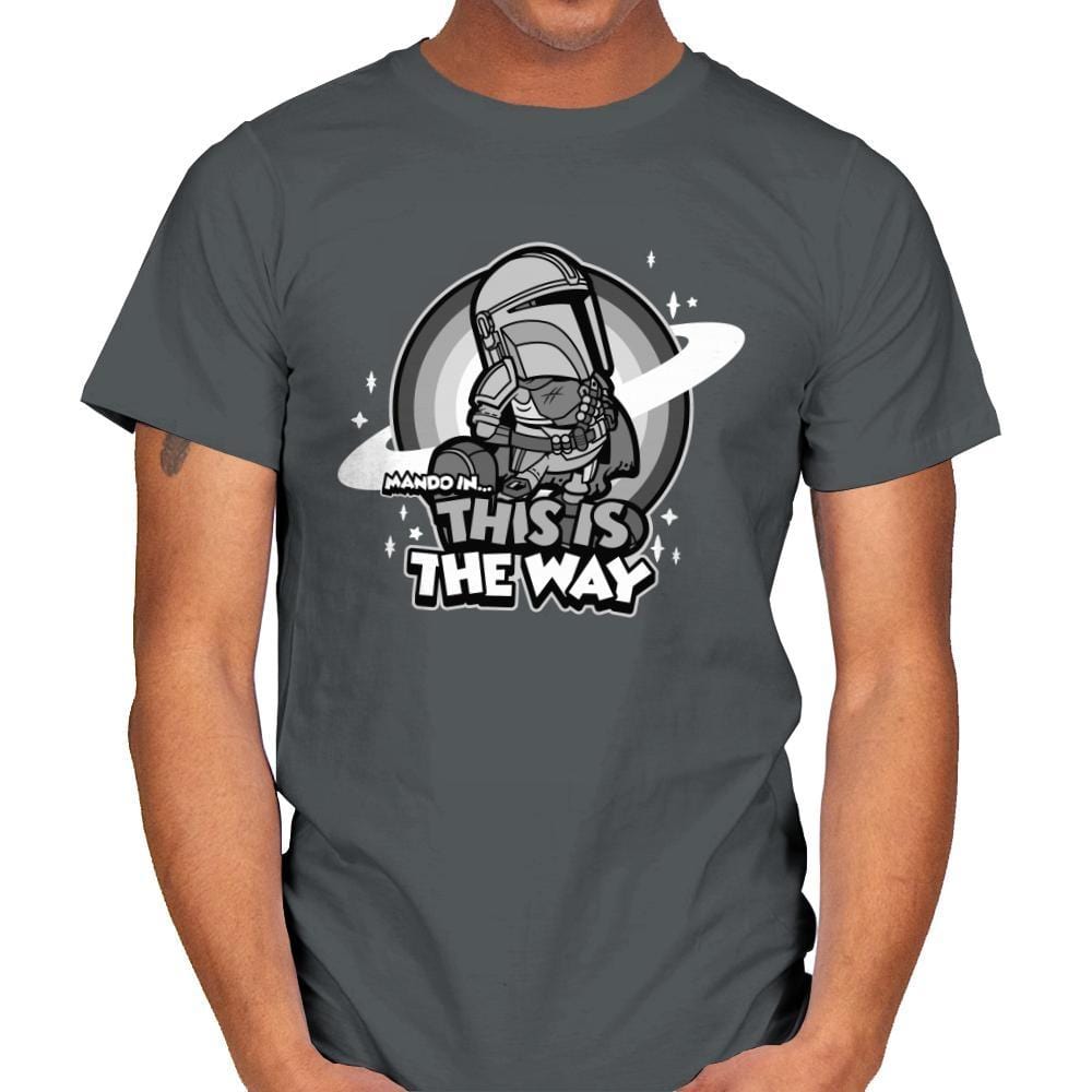 Vintage Mando - Mens T-Shirts RIPT Apparel Small / Charcoal