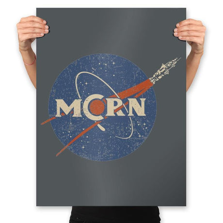 Vintage MCRN - Prints Posters RIPT Apparel 18x24 / Charcoal