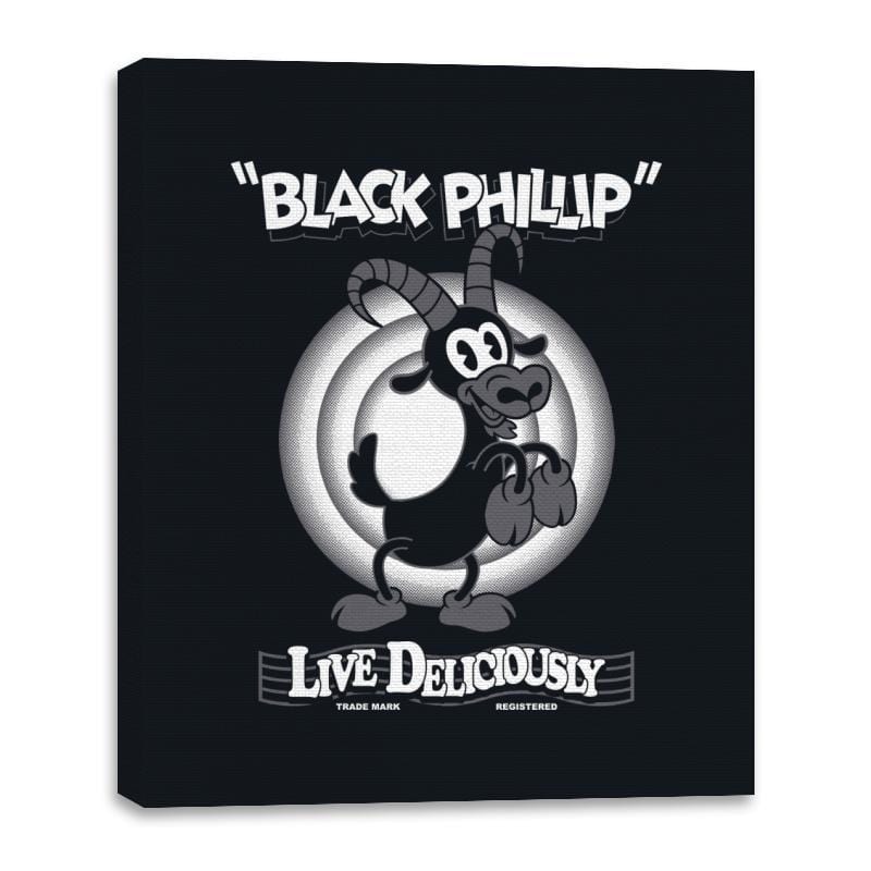 Vintage Phillip - Canvas Wraps Canvas Wraps RIPT Apparel 16x20 / Black
