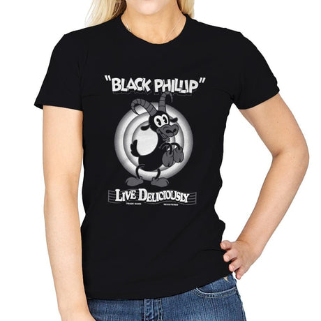 Vintage Phillip - Womens T-Shirts RIPT Apparel Small / Black
