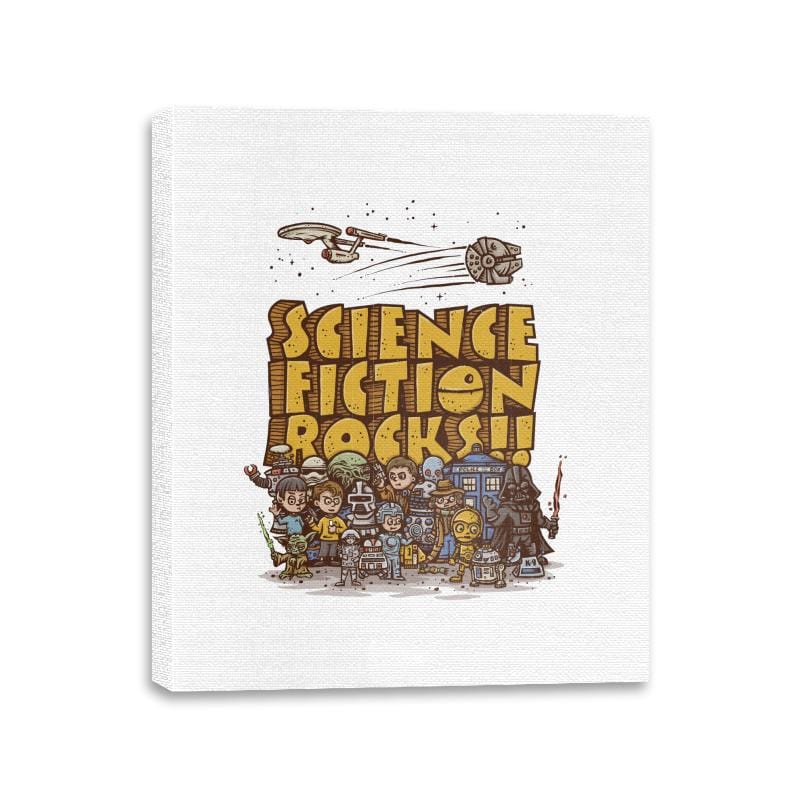 Vintage Science Fiction - Canvas Wraps Canvas Wraps RIPT Apparel 11x14 / White