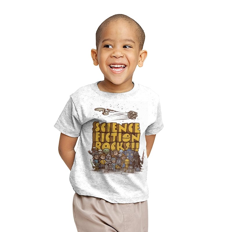 Vintage Science Fiction - Youth T-Shirts RIPT Apparel X-small / White