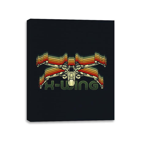 Vintage X - Canvas Wraps Canvas Wraps RIPT Apparel 11x14 / Black