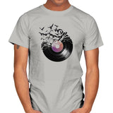 Vinyl - Back to Nature - Mens T-Shirts RIPT Apparel Small / Ice Grey