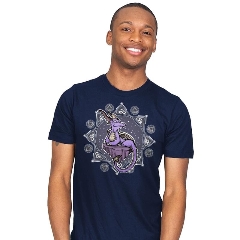 Violet Dragon - Mens T-Shirts RIPT Apparel Small / Navy