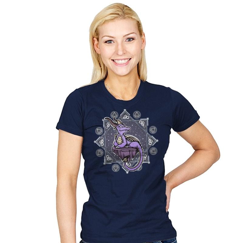 Violet Dragon - Womens T-Shirts RIPT Apparel