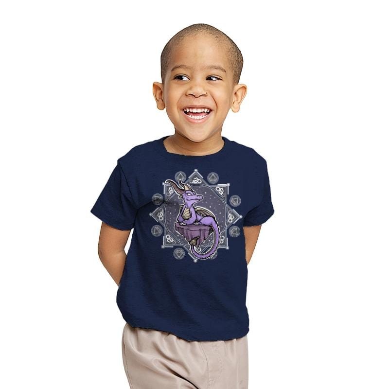 Violet Dragon - Youth T-Shirts RIPT Apparel X-small / Navy