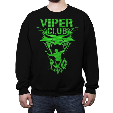 Viper Club - Crew Neck Sweatshirt Crew Neck Sweatshirt RIPT Apparel Small / Black