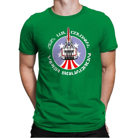 Viper Squadron - Mens Premium T-Shirts RIPT Apparel Small / Kelly Green