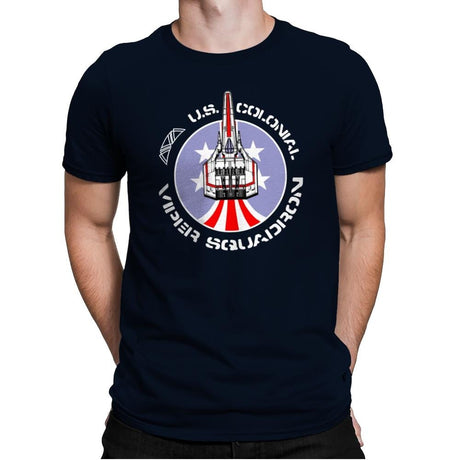 Viper Squadron - Mens Premium T-Shirts RIPT Apparel Small / Midnight Navy