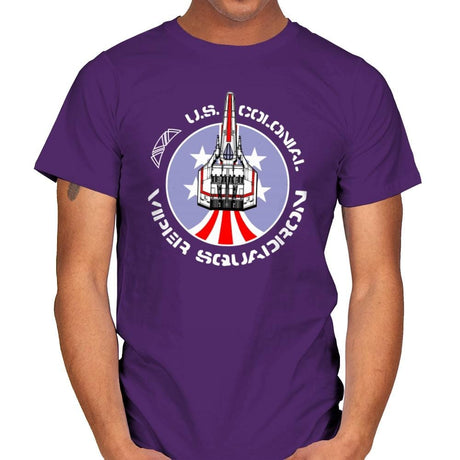Viper Squadron - Mens T-Shirts RIPT Apparel Small / Purple