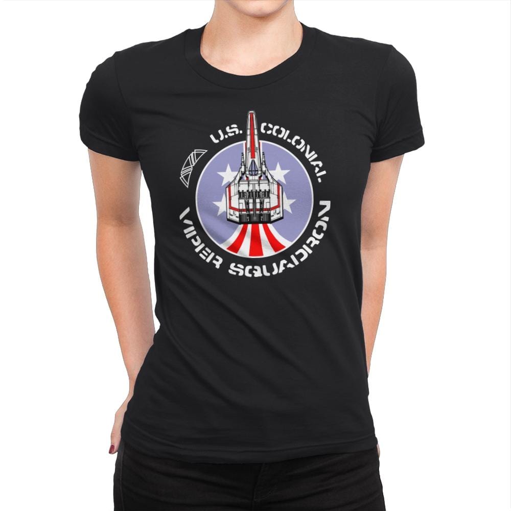 Viper Squadron - Womens Premium T-Shirts RIPT Apparel Small / Black