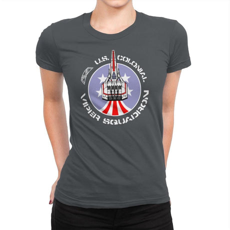 Viper Squadron - Womens Premium T-Shirts RIPT Apparel Small / Heavy Metal