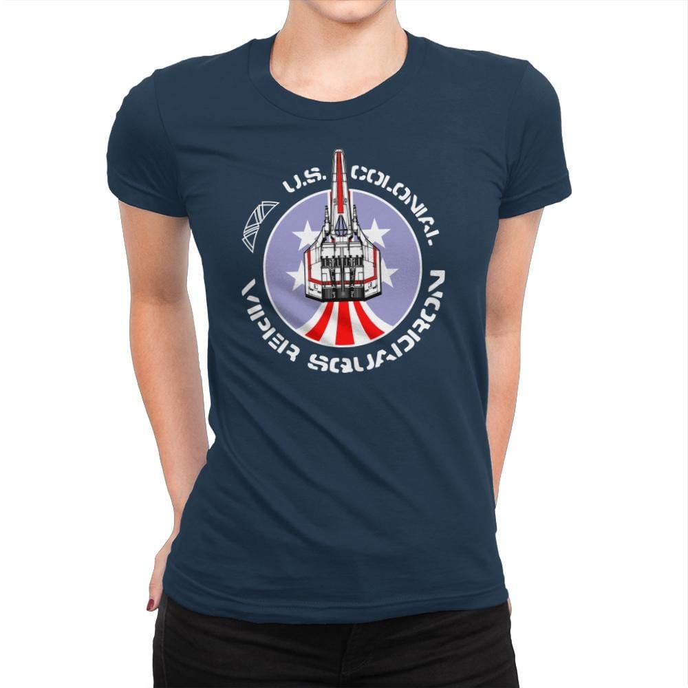 Viper Squadron - Womens Premium T-Shirts RIPT Apparel Small / Midnight Navy