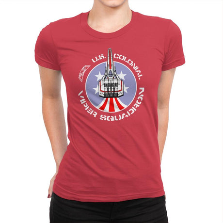Viper Squadron - Womens Premium T-Shirts RIPT Apparel Small / Red