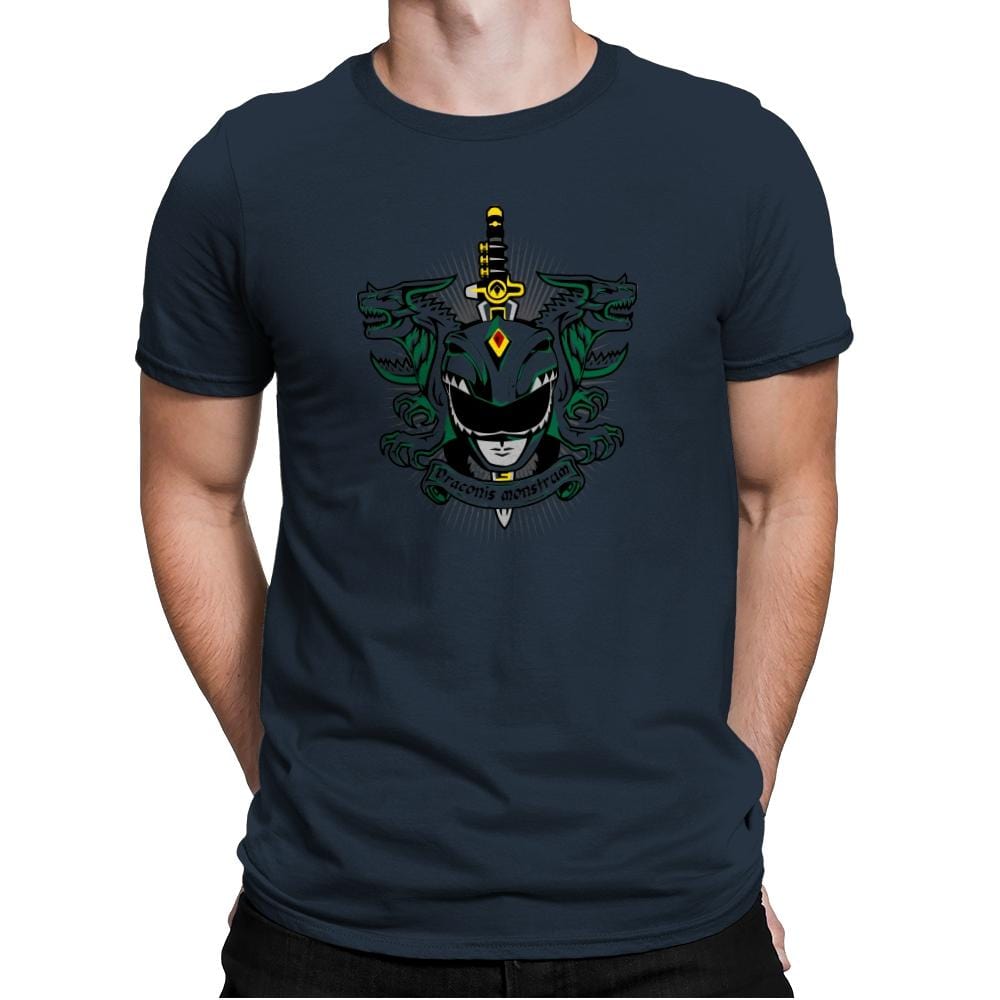 Viridis Draconis Monstrum - Zordwarts - Mens Premium T-Shirts RIPT Apparel Small / Indigo