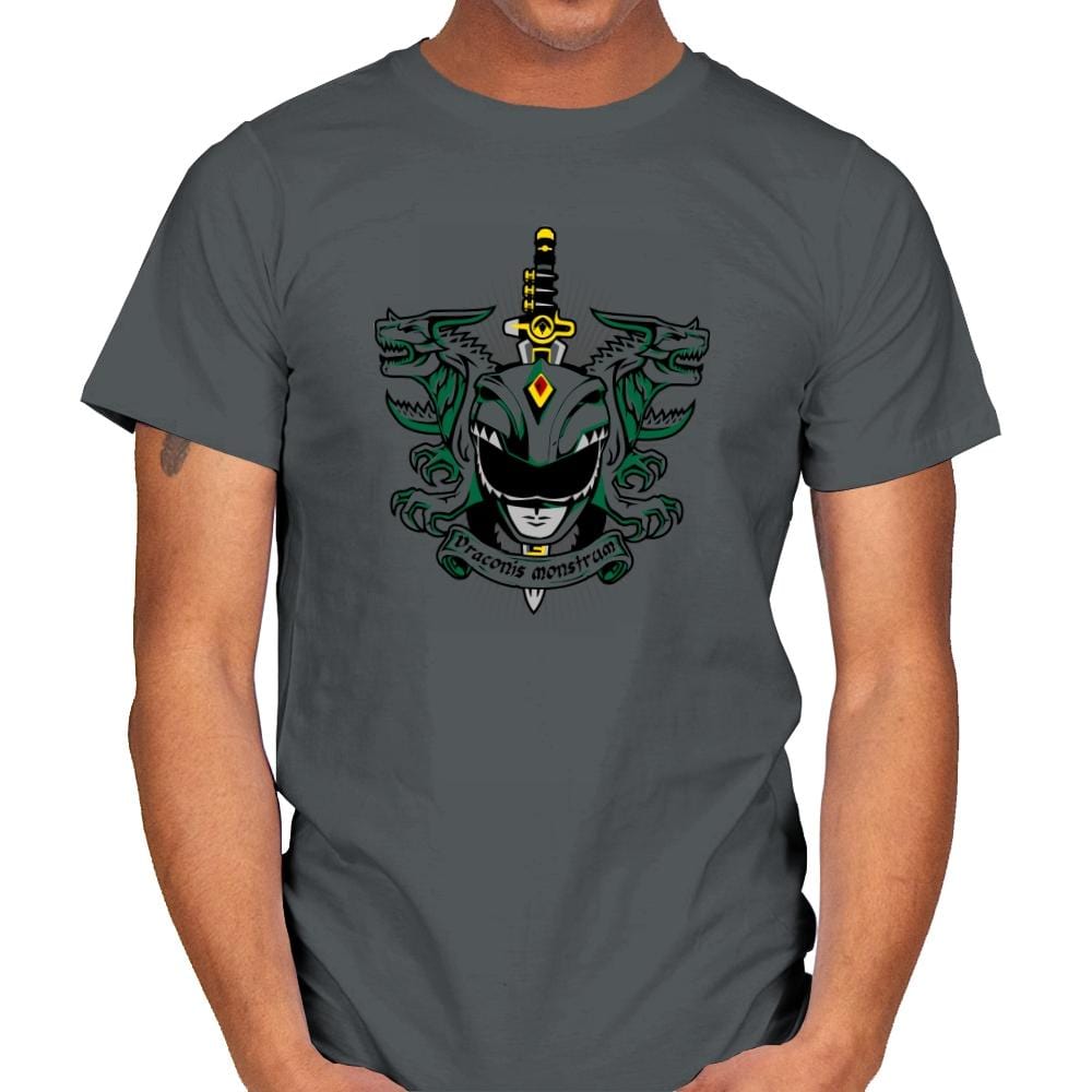 Viridis Draconis Monstrum - Zordwarts - Mens T-Shirts RIPT Apparel Small / Charcoal