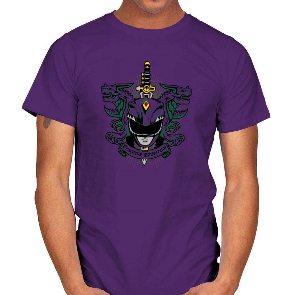 Viridis Draconis Monstrum - Zordwarts - Mens T-Shirts RIPT Apparel Small / Purple