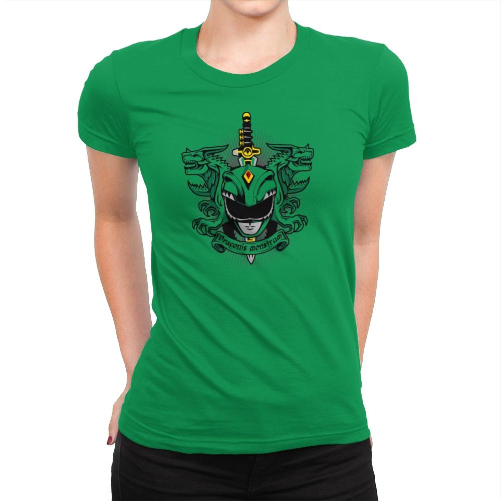 Viridis Draconis Monstrum - Zordwarts - Womens Premium T-Shirts RIPT Apparel Small / Kelly Green