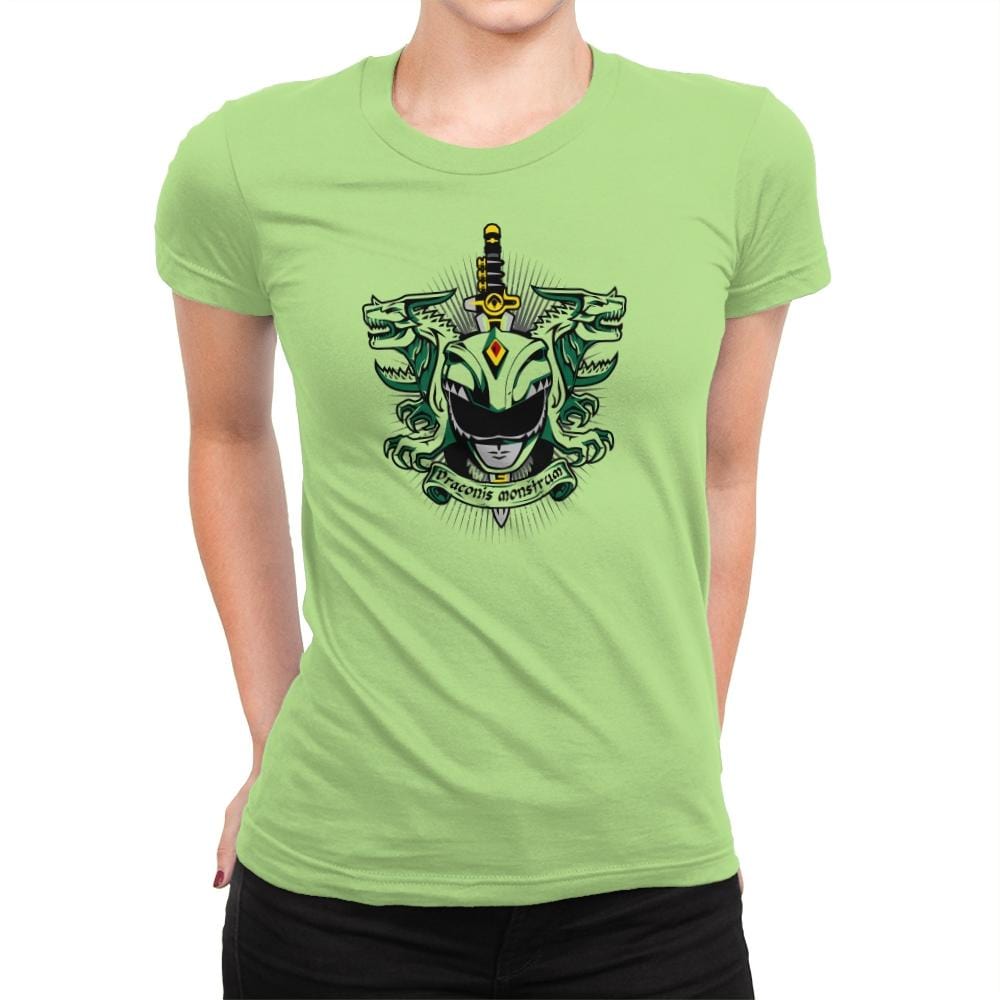 Viridis Draconis Monstrum - Zordwarts - Womens Premium T-Shirts RIPT Apparel Small / Mint