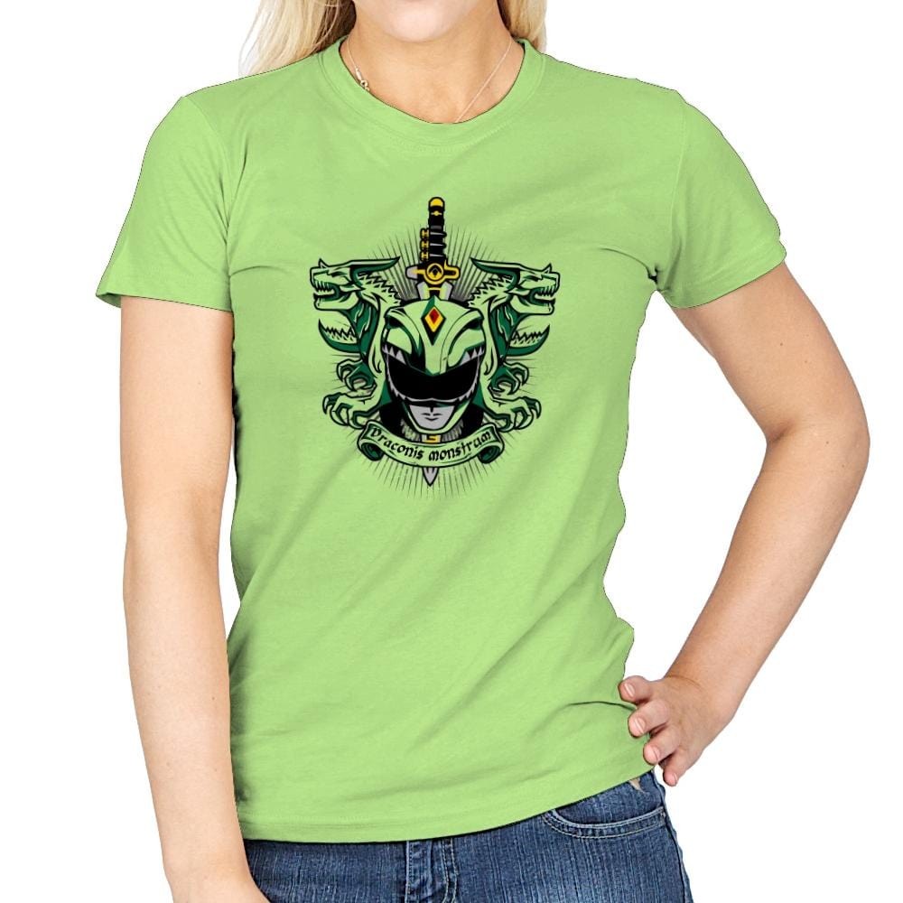 Viridis Draconis Monstrum - Zordwarts - Womens T-Shirts RIPT Apparel Small / Mint Green