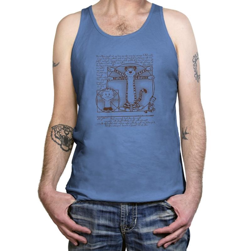 Virtruvian Buddies Exclusive - Tanktop Tanktop RIPT Apparel X-Small / Blue Triblend