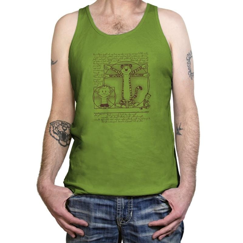 Virtruvian Buddies Exclusive - Tanktop Tanktop RIPT Apparel X-Small / Leaf