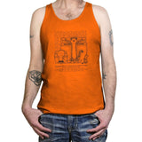 Virtruvian Buddies Exclusive - Tanktop Tanktop RIPT Apparel X-Small / Neon Orange