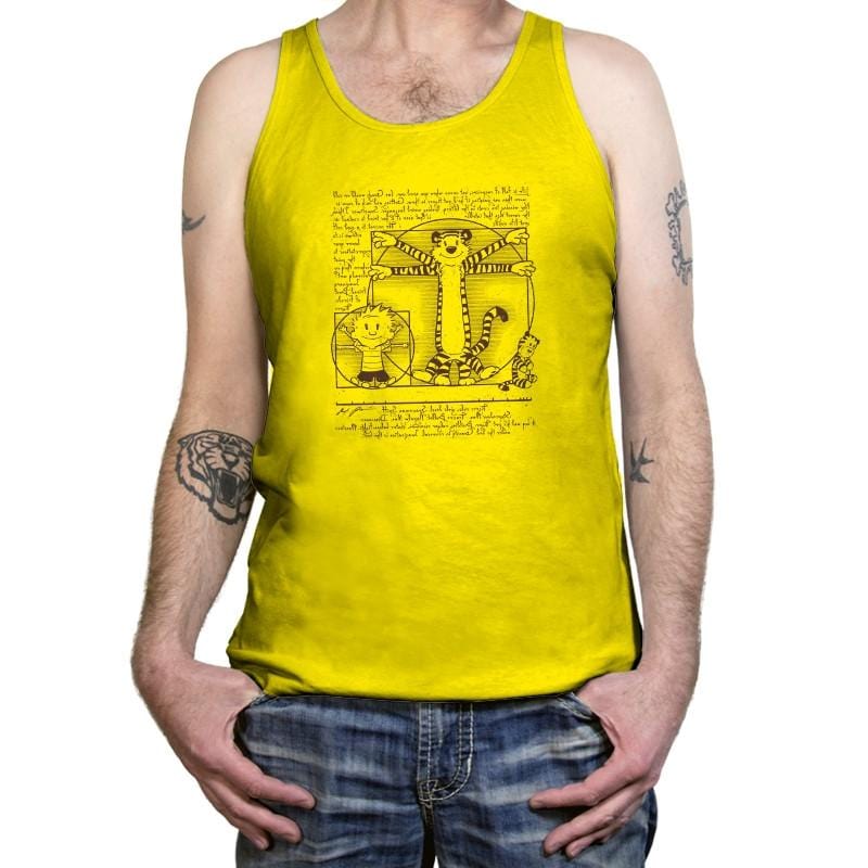 Virtruvian Buddies Exclusive - Tanktop Tanktop RIPT Apparel X-Small / Neon Yellow