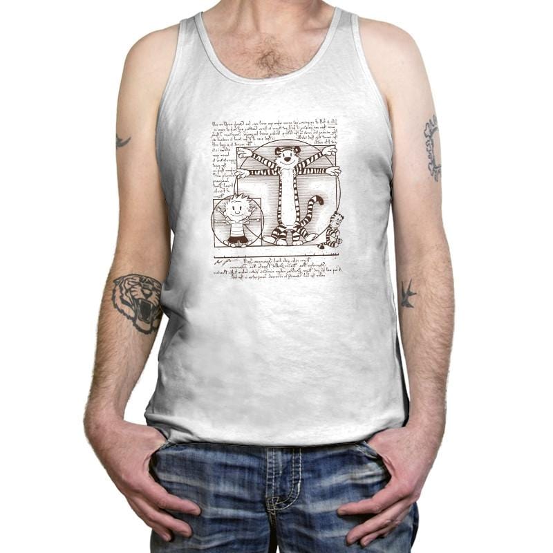 Virtruvian Buddies Exclusive - Tanktop Tanktop RIPT Apparel X-Small / White