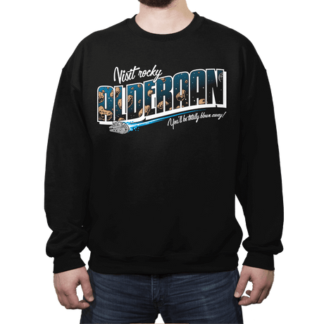 Visit Alderaan - Crew Neck Sweatshirt Crew Neck Sweatshirt RIPT Apparel
