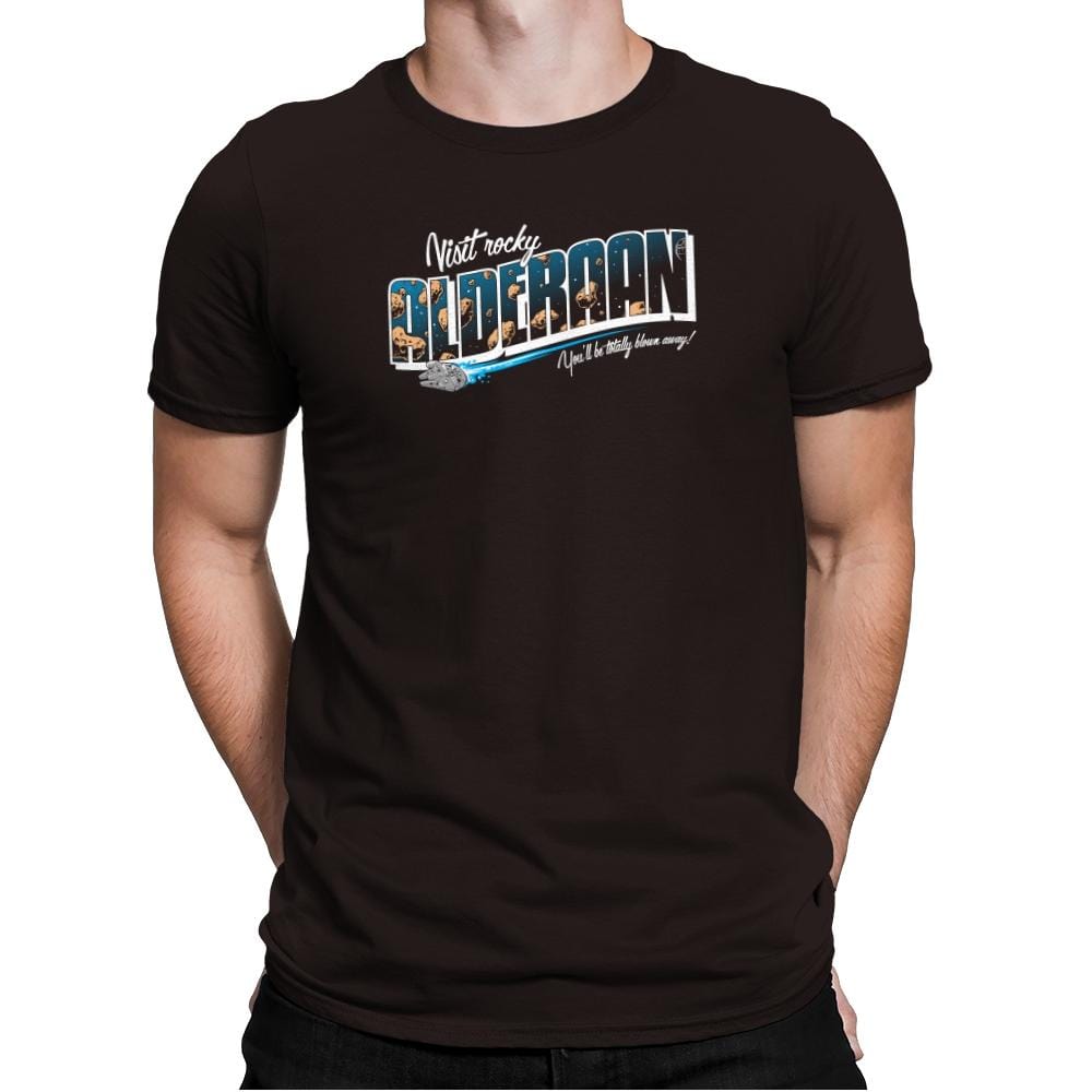 Visit Alderaan Exclusive - Mens Premium T-Shirts RIPT Apparel Small / Dark Chocolate