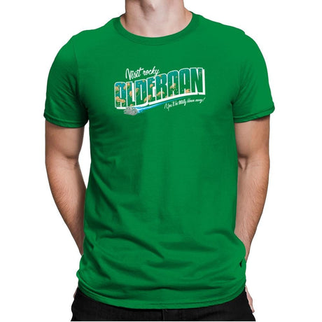 Visit Alderaan Exclusive - Mens Premium T-Shirts RIPT Apparel Small / Kelly Green