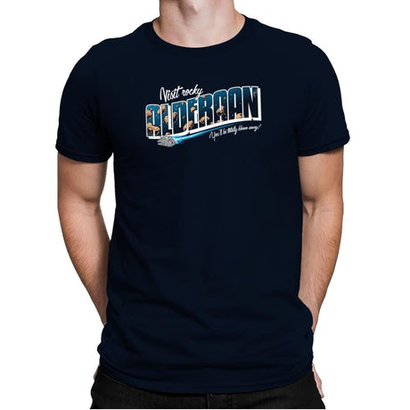 Visit Alderaan Exclusive - Mens Premium T-Shirts RIPT Apparel Small / Midnight Navy