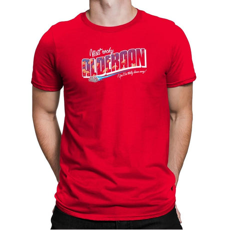 Visit Alderaan Exclusive - Mens Premium T-Shirts RIPT Apparel Small / Red