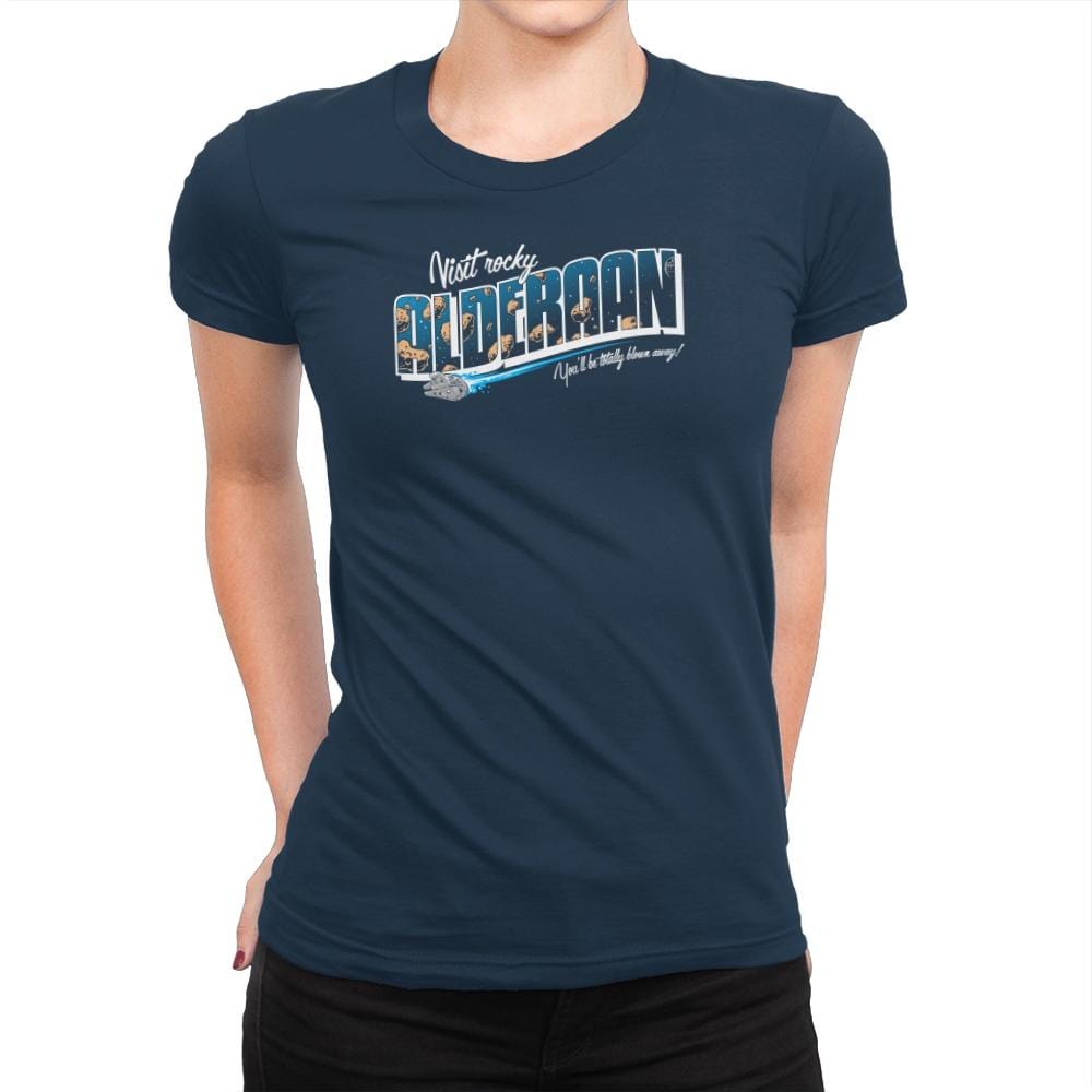 Visit Alderaan Exclusive - Womens Premium T-Shirts RIPT Apparel Small / Midnight Navy