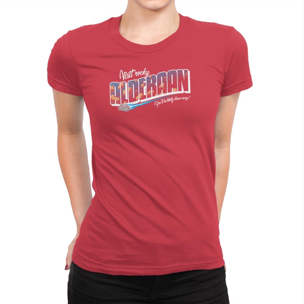 Visit Alderaan Exclusive - Womens Premium T-Shirts RIPT Apparel Small / Red