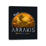 Visit Arrakis - Canvas Wraps Canvas Wraps RIPT Apparel 11x14 / Black