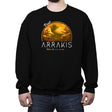 Visit Arrakis - Crew Neck Sweatshirt Crew Neck Sweatshirt RIPT Apparel Small / Black